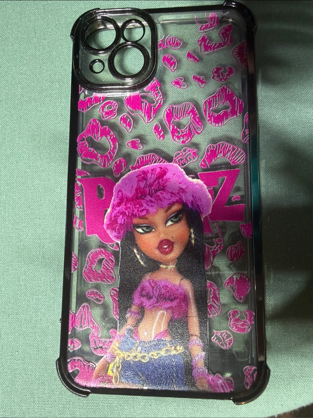 Pink Leopard Print Doll Phone Case